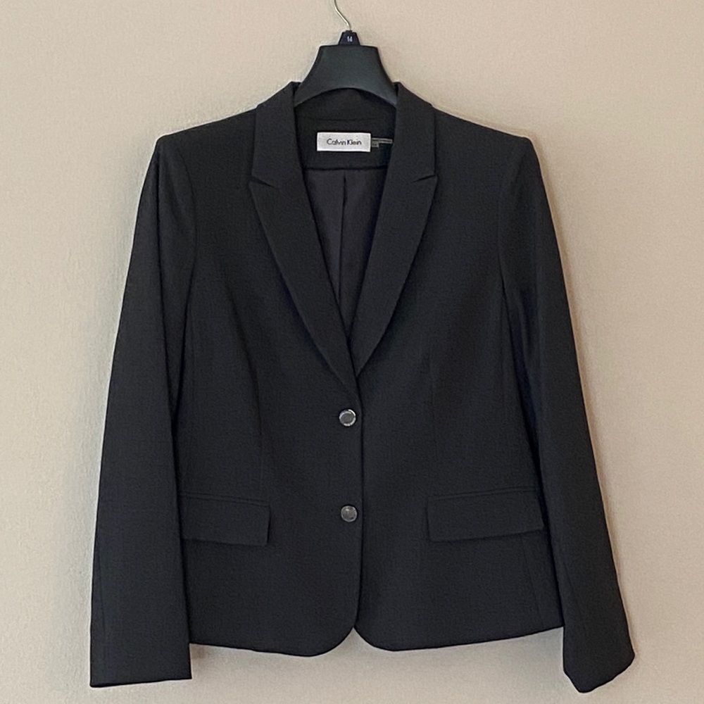 Calvin Klein Charcoal Blazer - Size 14